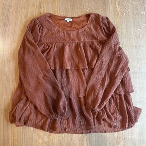 Chic Soul | Rust Layered Top